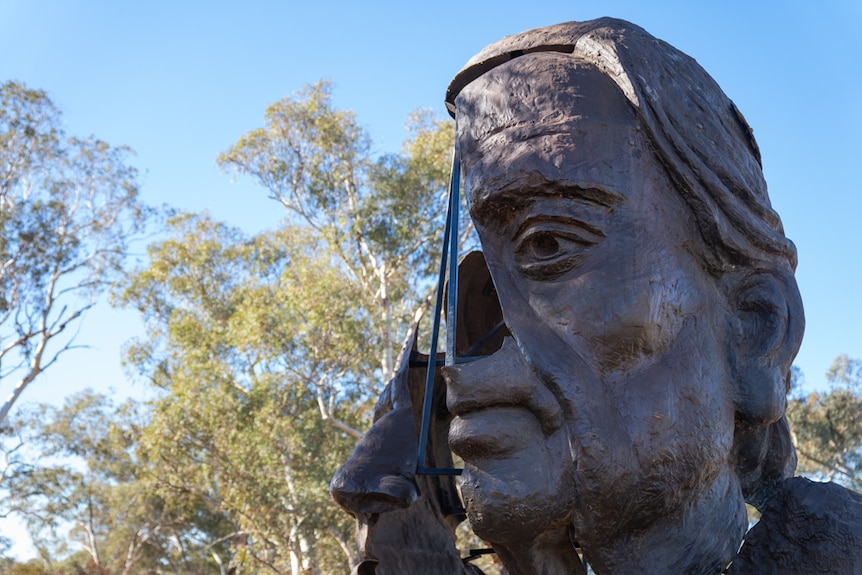 Sculpture of Henry Moore in Yeoval, NSW.