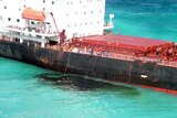 The ship has leaked about two tonnes of oil and maritime authorities are trying to stop more seepage.
