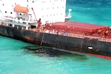 The coal carrier Shen Neng 1 ran aground at Douglas Shoal off central Queensland two years ago.