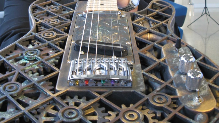 3D-printed guitar
