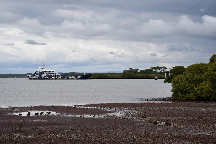 Ferry at Toondah Harbour in the Redlands, east of Brisbane.