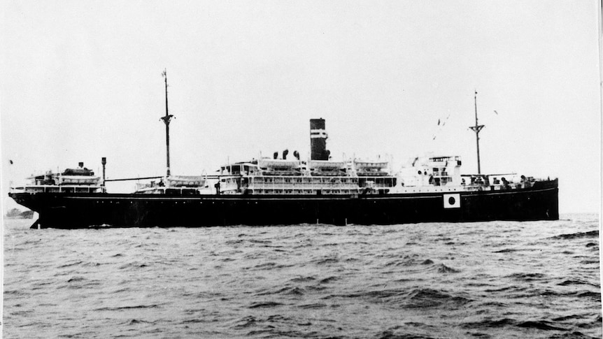 1,053 Australians who were secured in the holds of the ship when it sank.