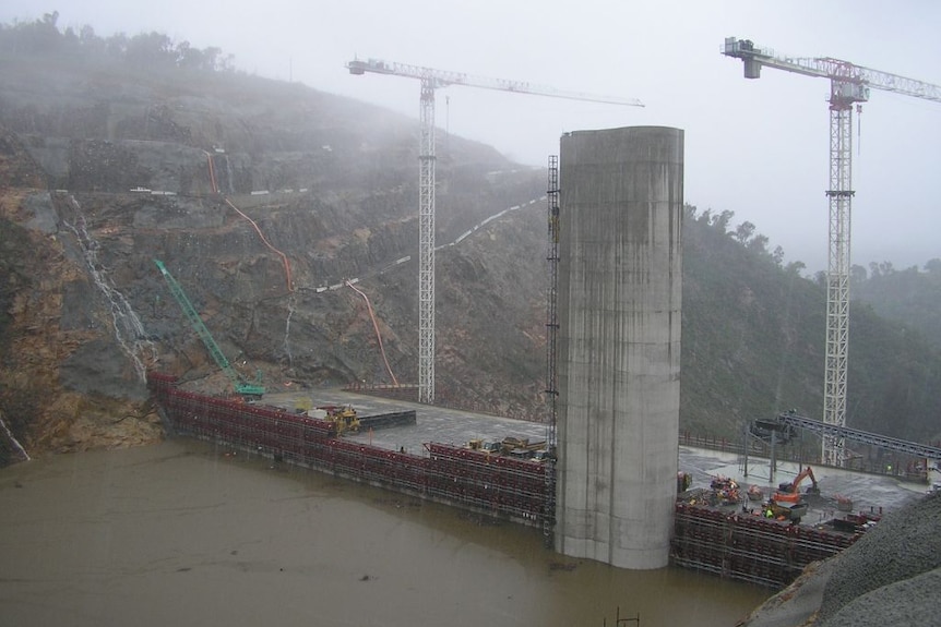 New Cotter Dam wall