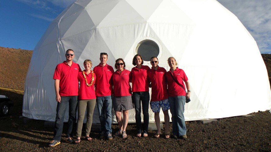 HI-SEAS III crew just prior to entering the dome.