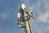 Photo of a mobile phone tower.