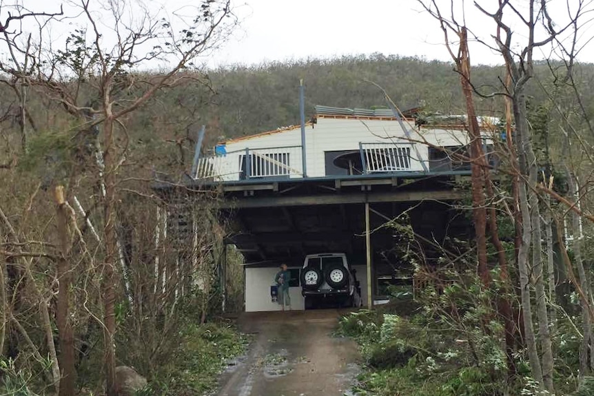 Avril Ayling's Hydeaway Bay home was hammered by Cyclone Debbie.