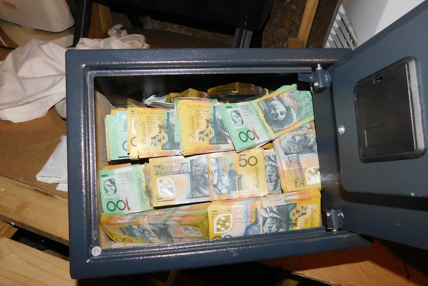 Police have seized cash