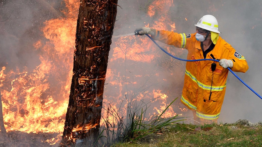 Fire gets close to houses in Faulconbridge