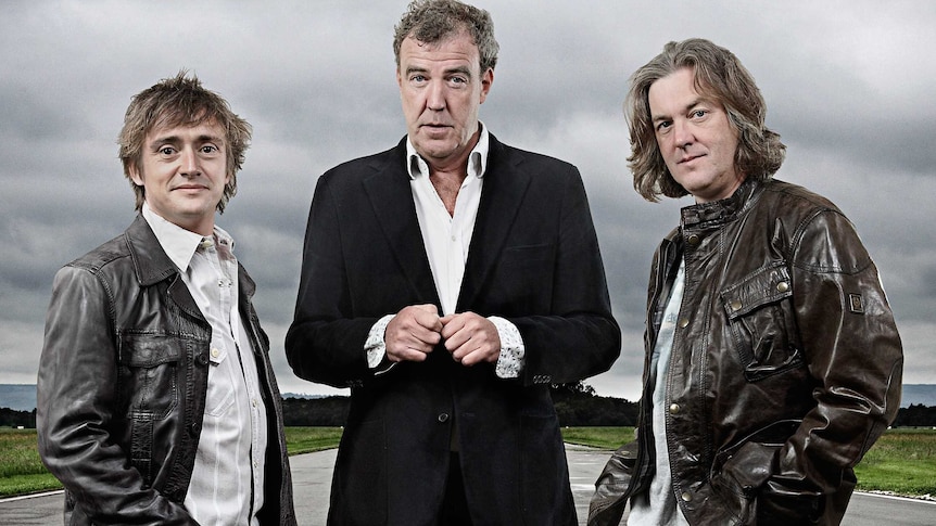 Top Gear hosts Richard Hammond, Jeremy Clarkson and James May