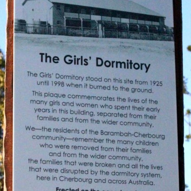 A historical explanation of the girls dormitory at Cherbourg