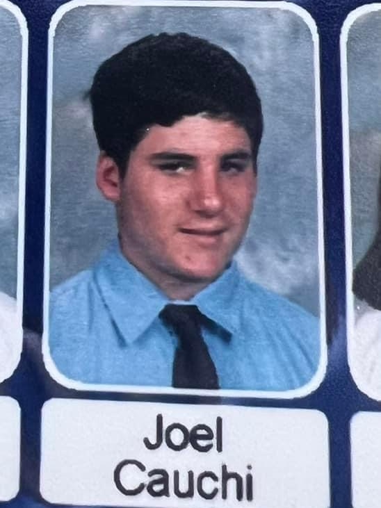A yearbook photo on a boy