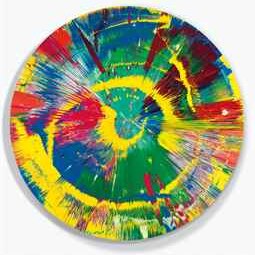 Damien Hirst - Beautiful Mis-shapen Purity Clashing Excitedly Outwards Painting