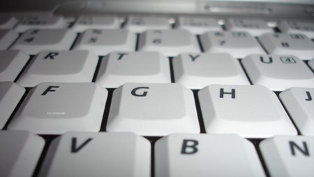 A laptop keyboard