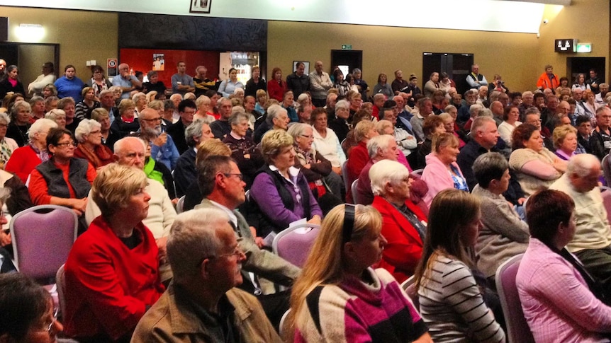 More than 300 people attended a meeting about the future of the Muswellbrook Age Care facility.