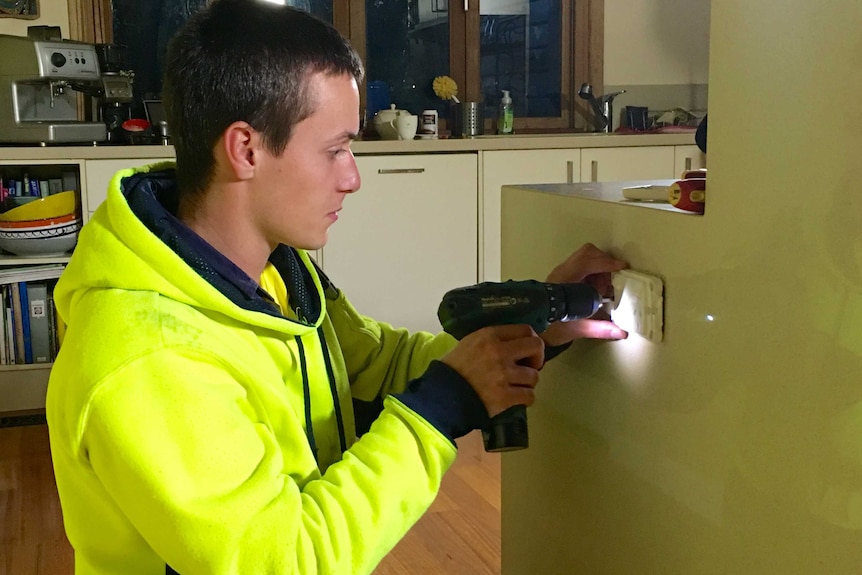 Braydon Andrew, apprentice electrician