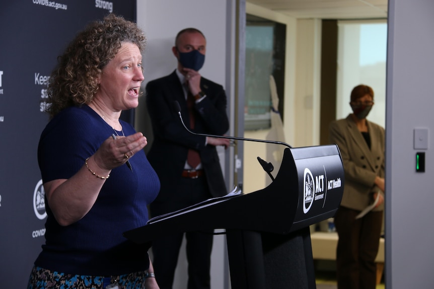 Kerryn Coleman at press conference