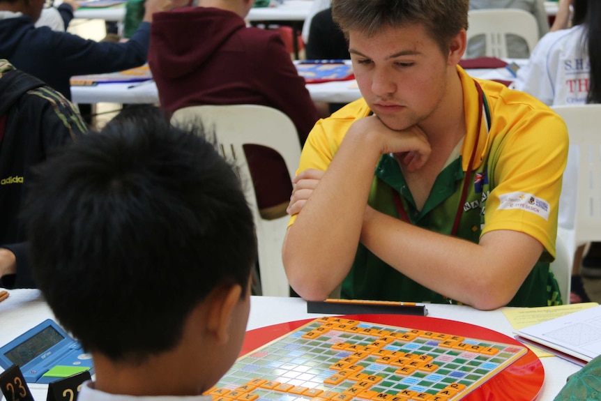 Tim Mason at the World Youth Scrabble Championships