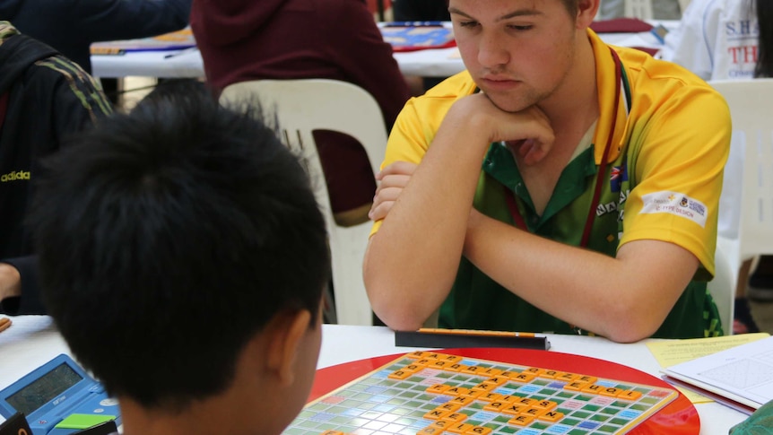 Tim Mason at the World Youth Scrabble Championships