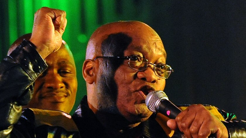 Jacob Zuma's ANC party has won 65.9 per cent of the vote