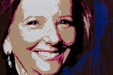 A portrait of former prime minister Julia Gillard.