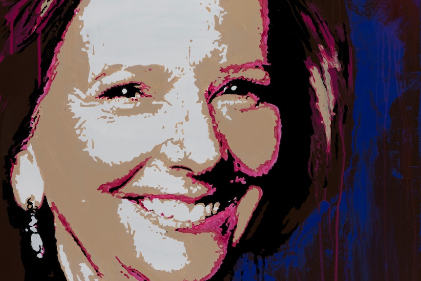 A portrait of former Prime Minister Julia Gillard.