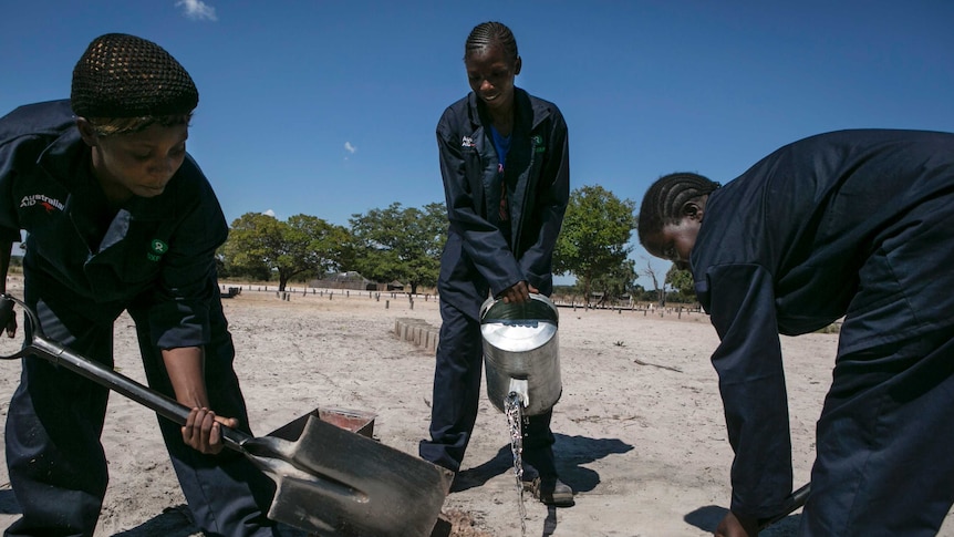 An Oxfam aid project in Zambia