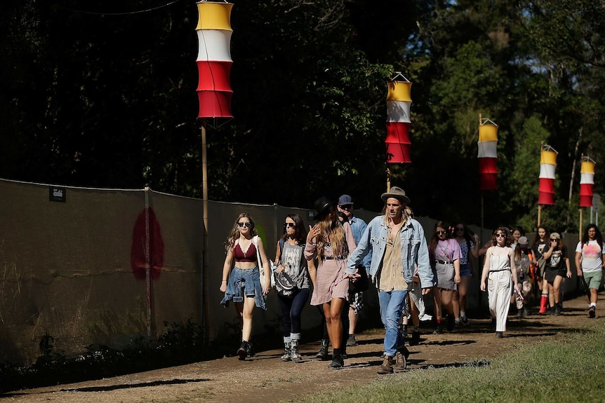 Splendour in the Grass festival goers arrive