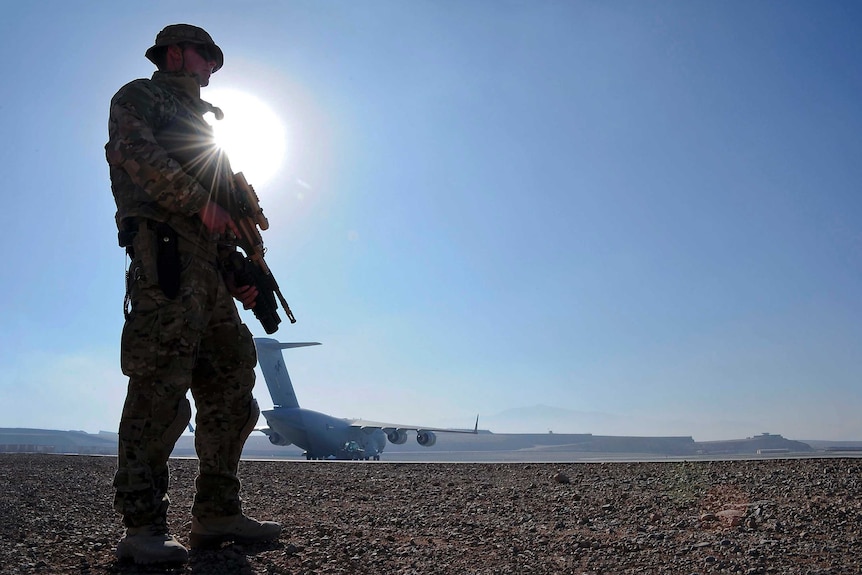 RAAF Aircraftman Simon Penman in Tarin Kot, Afghanistan