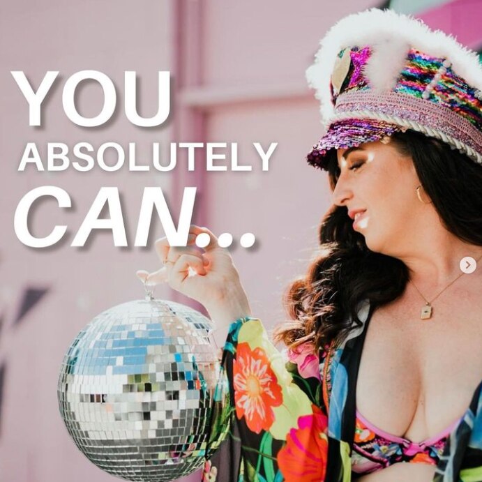 A photo of Kristie Ord with the words 'you absolutely can'.