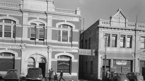 The Dock Building in 1953 at 15 Phillimore Street, Fremantle.