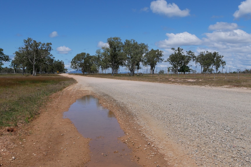 A typical dirt road in rural Australia