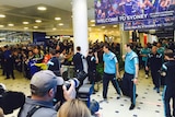 Chelsea FC arrives at Sydney Airport