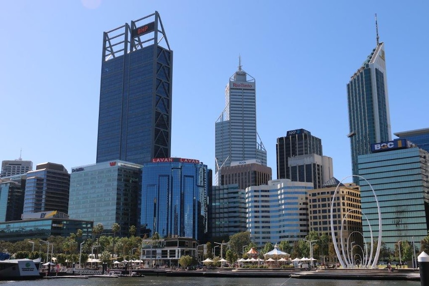 The Perth city skyline.