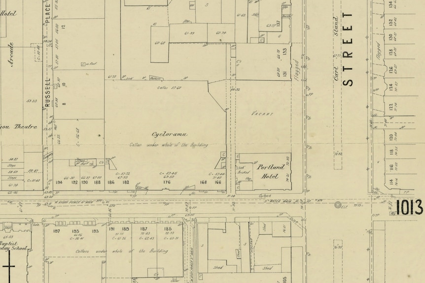 An old street map.