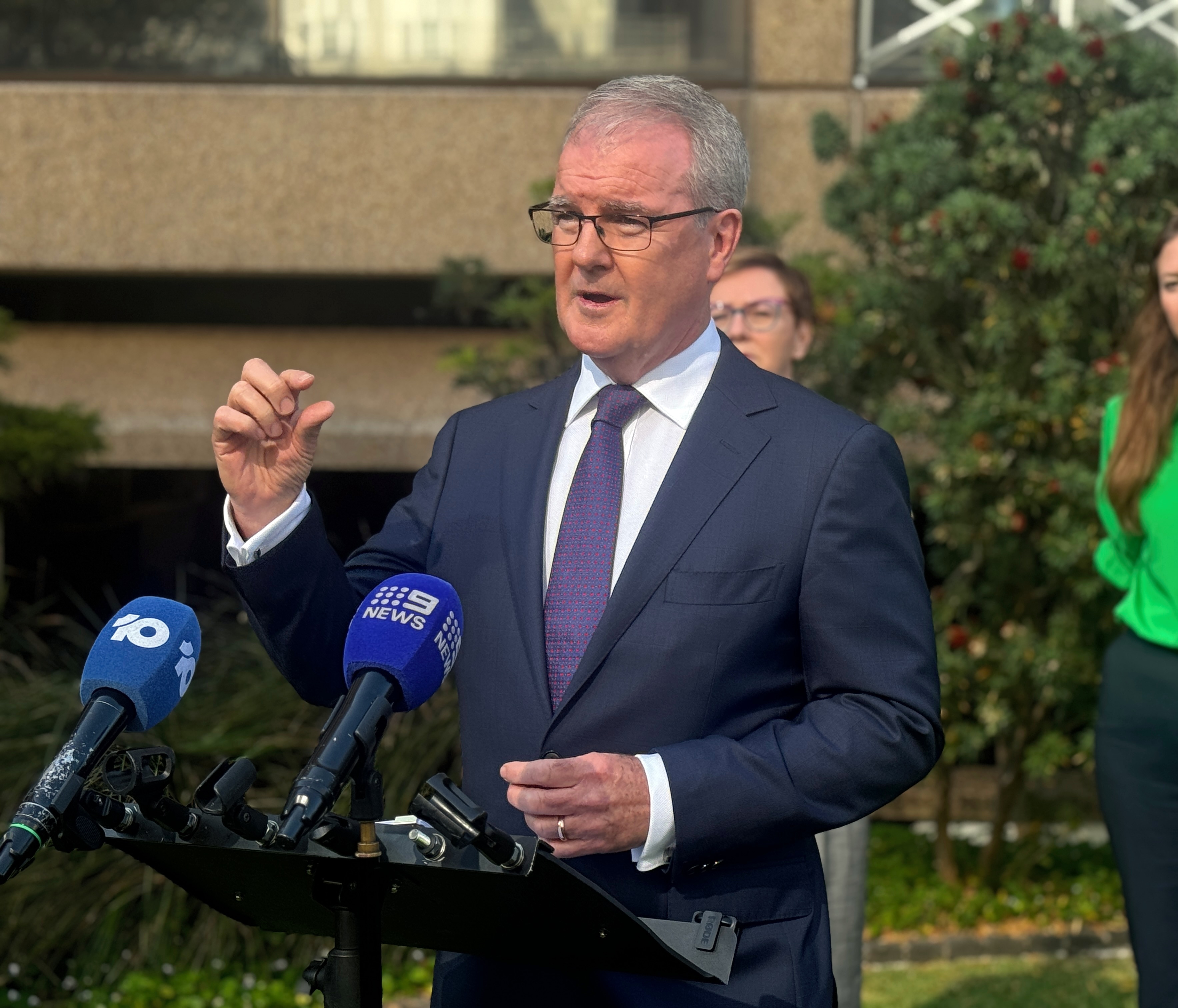 Michael Daley NSW Attorney General talks to the media