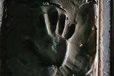 Marise Payne's handprint in cement to sign off on Boe Declaration