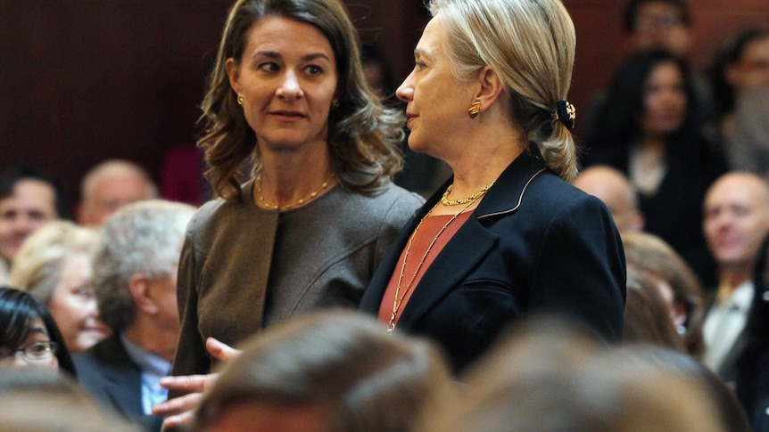 Hillary Clinton and Melinda Gates