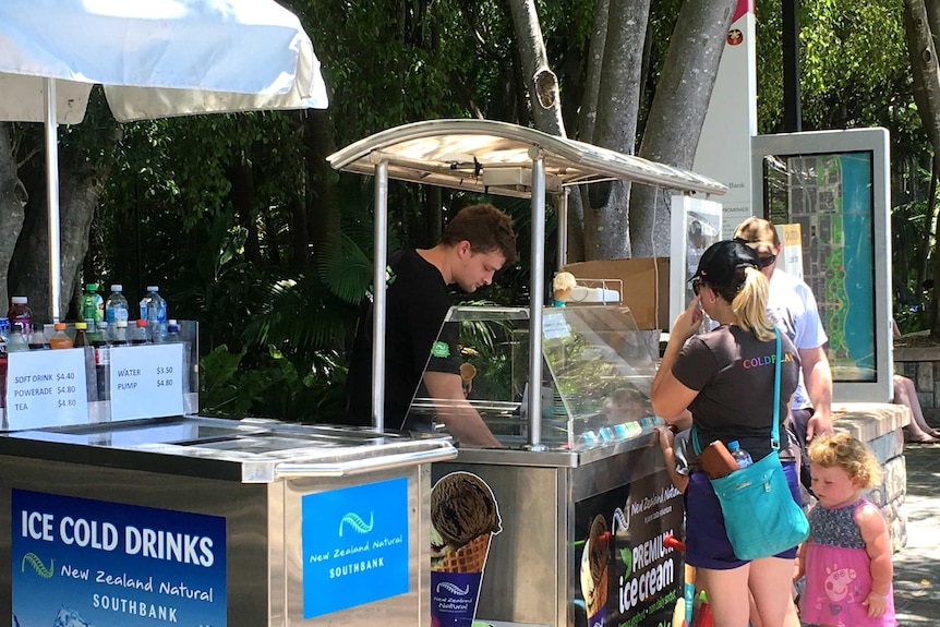 Ice cream on a hot day in Brisbane