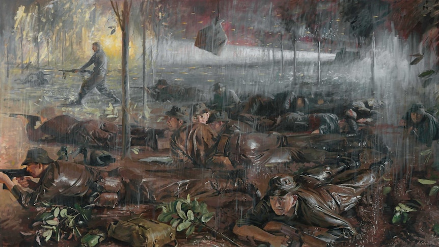 Painting of Battle of Long Tan