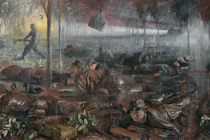 Painting of Battle of Long Tan