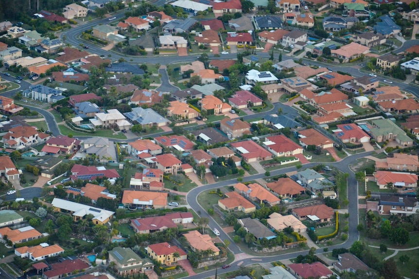 Housing estates from the air.