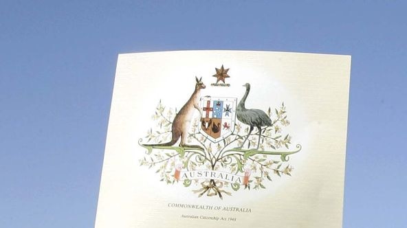 Australian citizenship certificate