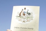 Australian citizenship certificate
