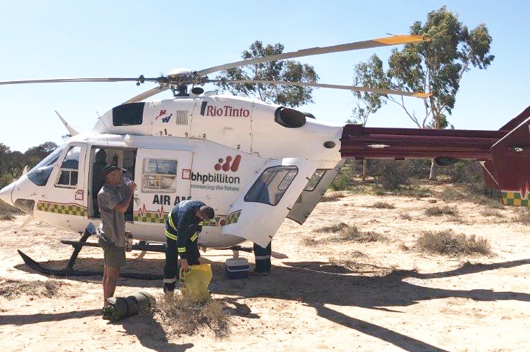 helicopter on ground