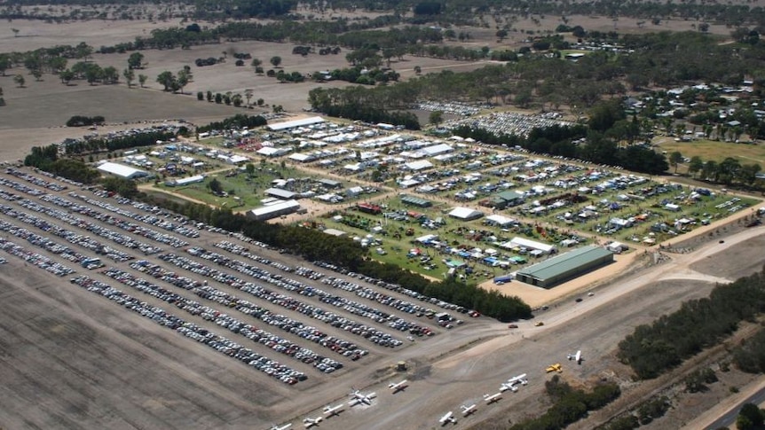 An aerial picture looking above the Yakka Park site in Lucindale