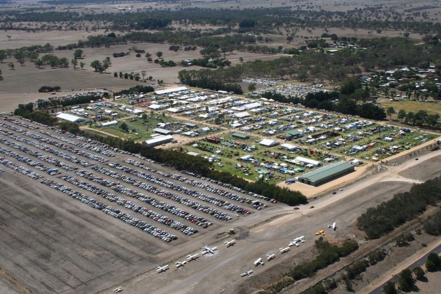 An aerial picture looking above the Yakka Park site in Lucindale