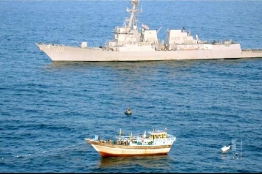 The USS Kidd rescues Iranian fishermen from Somali pirates