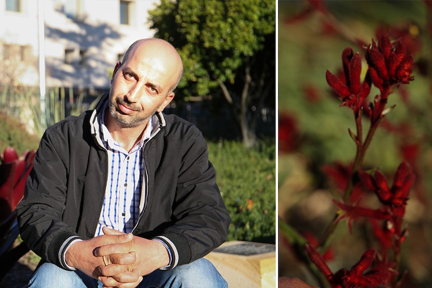 Syrian refugee and flower farmer Nader Hamouch.