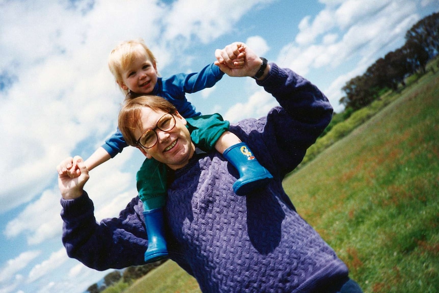 The author with his son William.