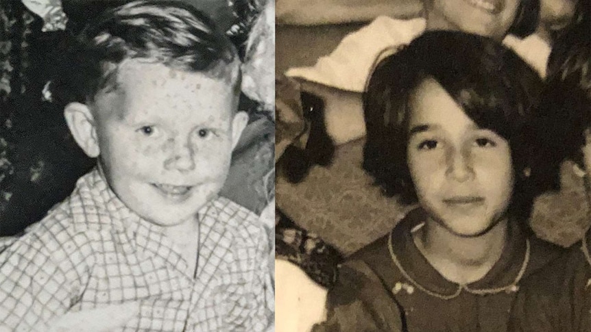 Composite picture of Wayne Bailey and Sandra Abboud as children